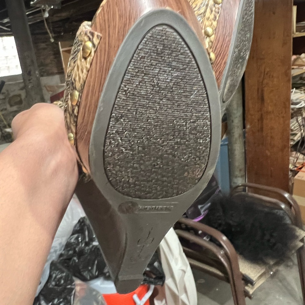 Wedge Snake-Print Wedge - image 2